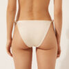 String-Bikinihose aus glänzendem Satin