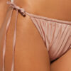 String-Bikinihose aus glänzendem Satin
