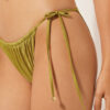 String-Bikinihose aus glänzendem Satin