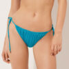 String-Bikinihose aus glänzendem Satin