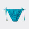String-Bikinihose aus glänzendem Satin