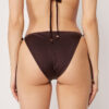 String-Bikinihose „Brown Glitter“
