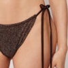 String-Bikinihose „Brown Glitter“