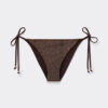 String-Bikinihose „Brown Glitter“