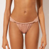 String-Bikinihose im Brazilian-Bikini-Stil aus glänzendem Satin