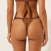 String-Bikinihose im Brazilian-Bikini-Stil aus glänzendem Satin