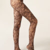 Strumpfhose mit Blumenmuster