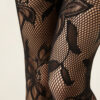 Strumpfhose mit großflächigem Blumenmuster