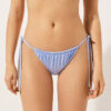 Tanga-Bikinihose aus glänzendem Satin