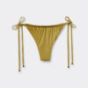 Tanga-Bikinihose aus glänzendem Satin