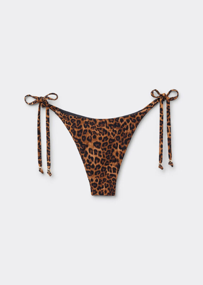 Tanga-Bikinihosen im Wild-Animalier-Stil