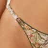 Tanga-Bikinihosen mit tropischem Blattmuster