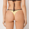 Tanga-Bikinihosen mit zweifarbiger Paspel