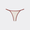 Tanga-Bikinihosen mit zweifarbiger Paspel