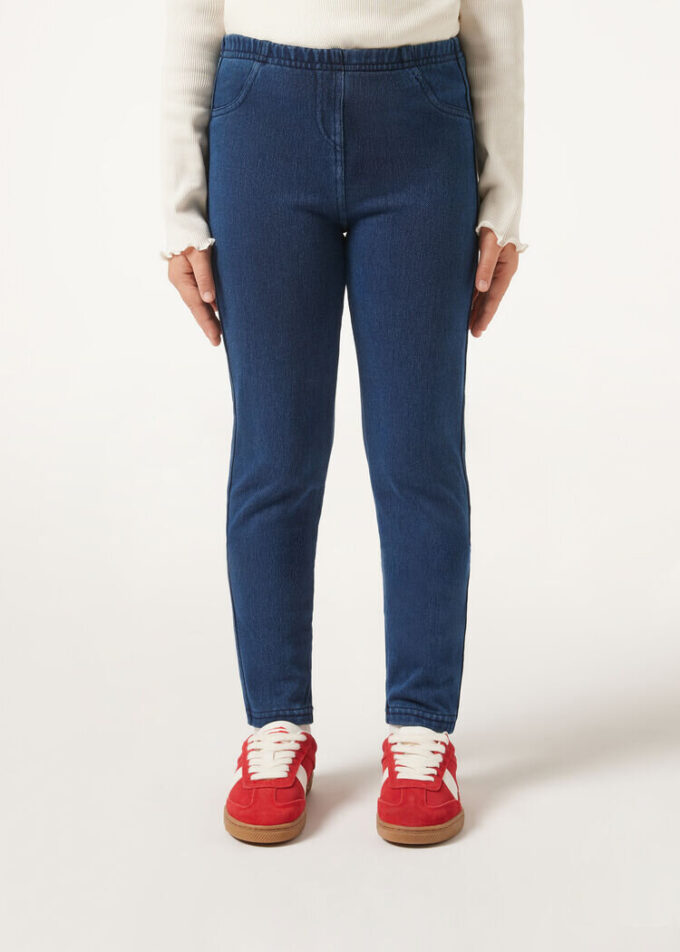 Thermal-Denim-Jeansleggings für Mädchen