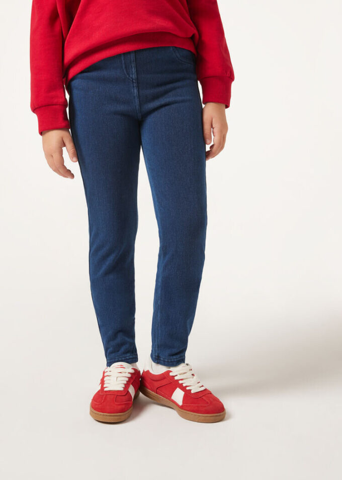 Thermal-Denim-Jeansleggings für Mädchen