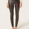 Thermal-Leggings aus Kunstleder