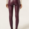 Thermal-Leggings aus Kunstleder