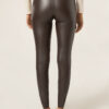 Thermal-Leggings aus Kunstleder