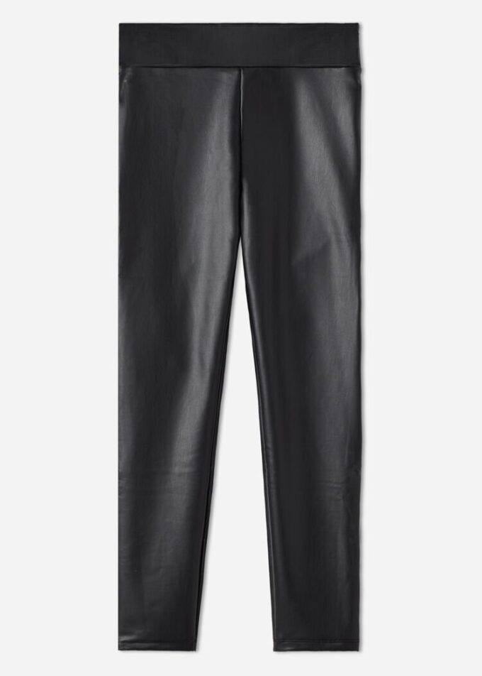 Thermal-Leggings aus Kunstleder