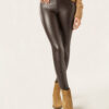Thermal-Leggings aus Kunstleder