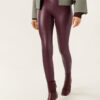 Thermal-Leggings aus Kunstleder