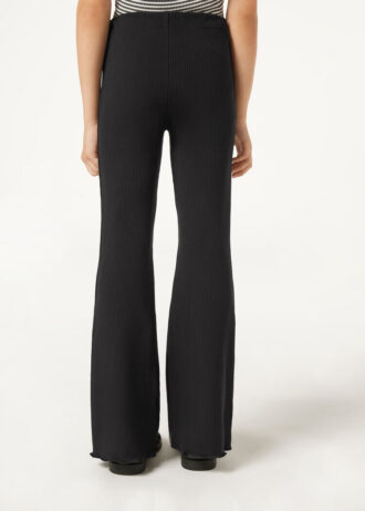 Thermal-Leggings für Mädchen mit ausgestelltem Bein
