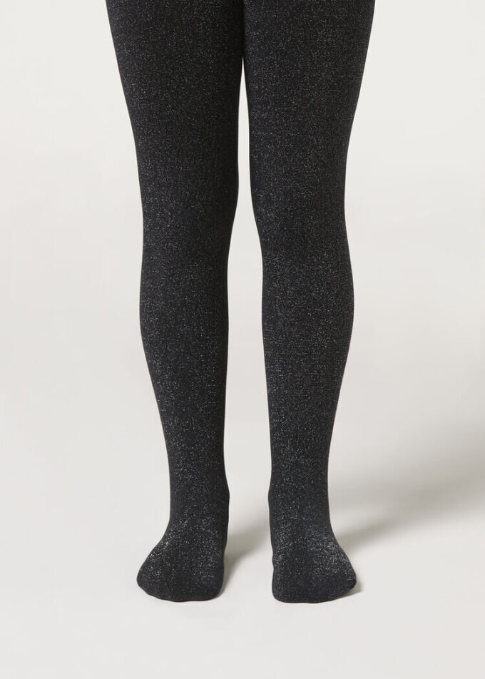 Thermal-Strumpfhose für Mädchen mit Glitzer