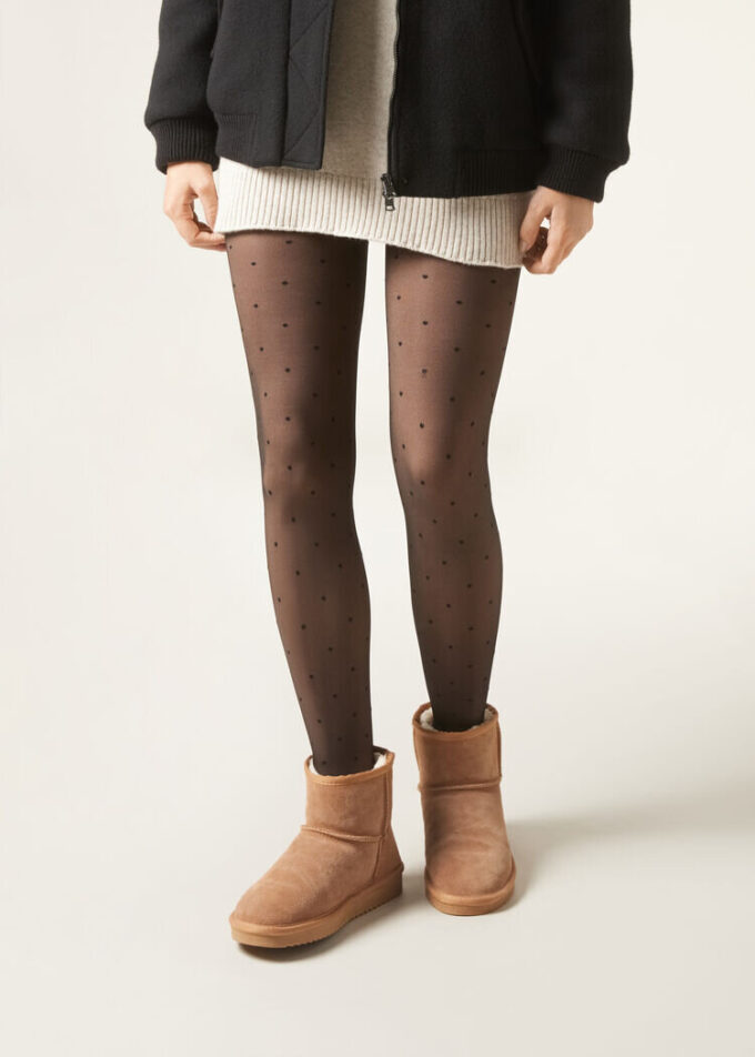 Thermal-Strumpfhose mit Sheer-Effekt, 30 Denier
