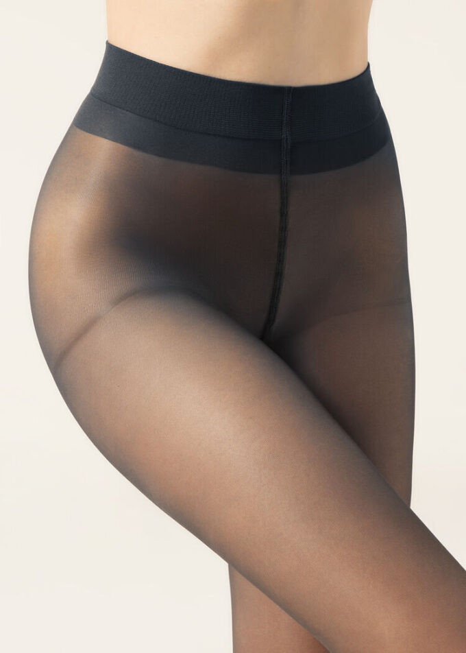 Transparente 30-Denier-Strumpfhose mit Control Top-Oberteil