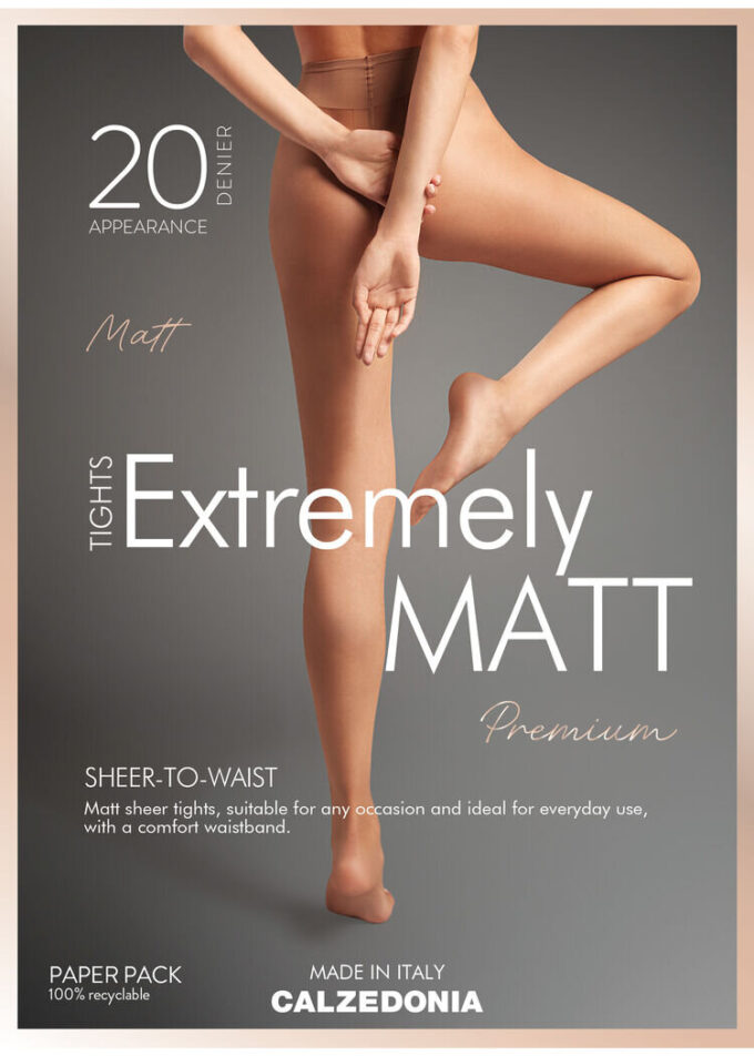 Transparente, matte 20-Den-Strumpfhose