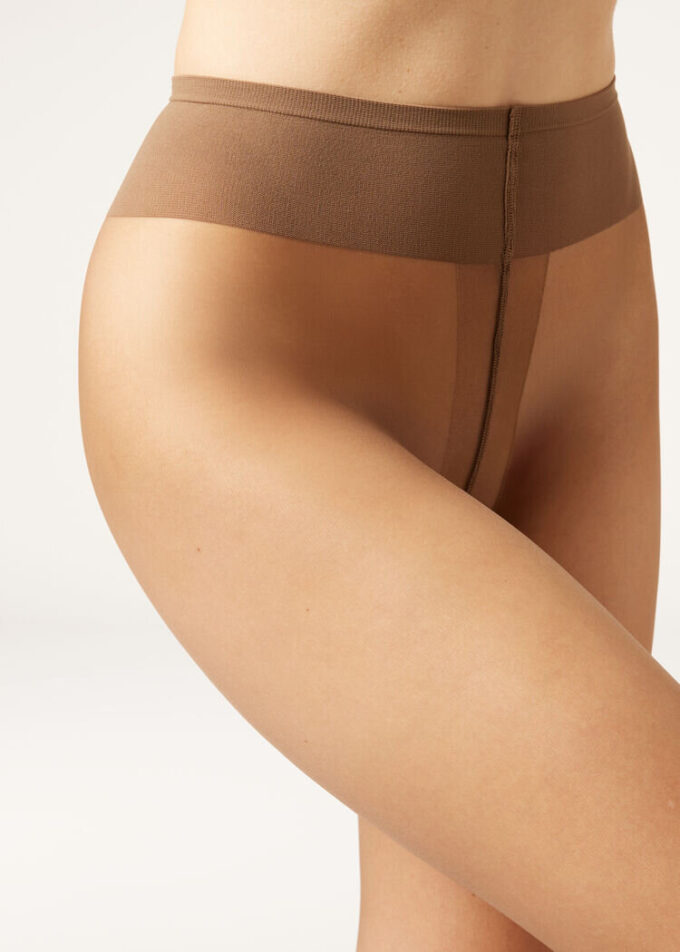 Transparente, matte Second-Skin-Strumpfhose, Resistant, 15 Denier