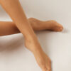 Transparente, matte Strumpfhose mit Make-up-Effekt, 15 Denier