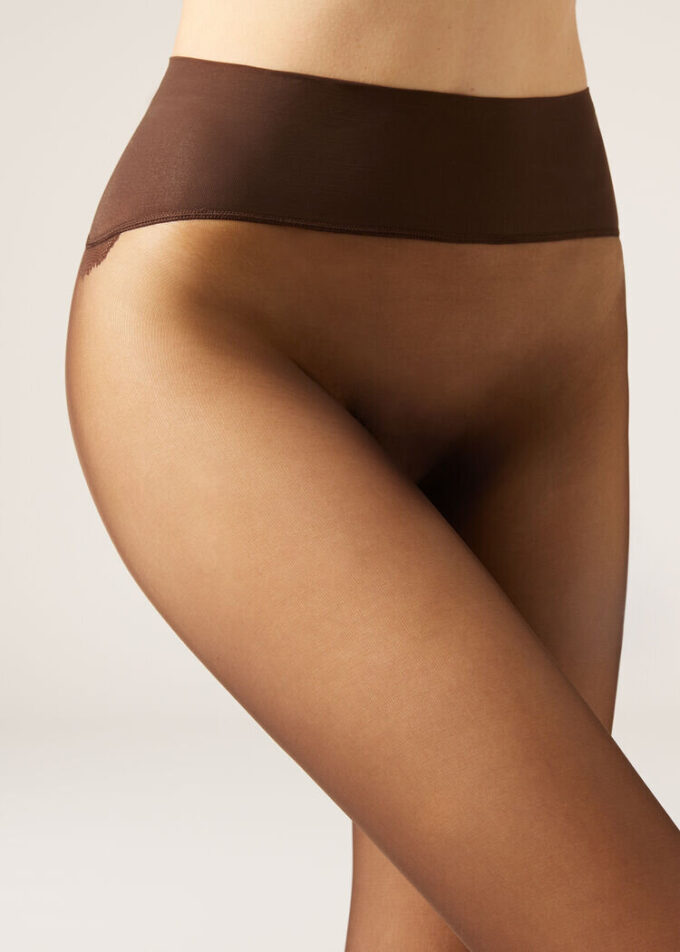 Transparente, matte, völlig unsichtbare 20-Den-Strumpfhose