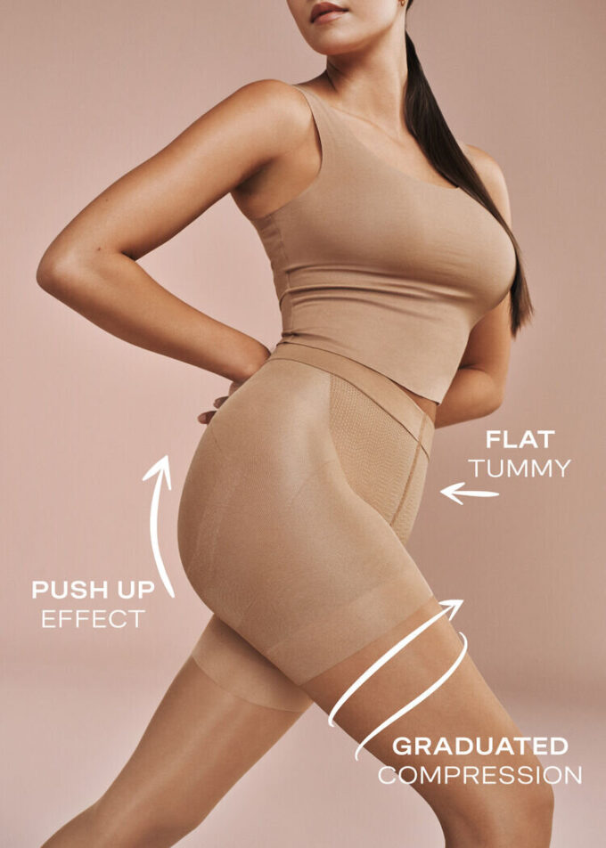 Transparente Strong Sculpt 15-Denier-Strumpfhose