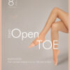 Transparente Strumpfhose mit offener Spitze