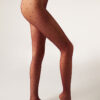 Transparente Strumpfhose mit Polka-Dot-Muster