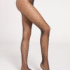 Transparente Strumpfhose mit Polka-Dot-Muster