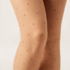 Transparente Strumpfhose mit Polka-Dot-Muster