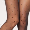 Transparente Strumpfhose mit Polka-Dot-Muster