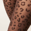 Transparente Strumpfhose mit Tiermuster, 30 Denier