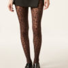 Transparente Strumpfhose mit Tiermuster, 30 Denier