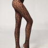 Transparente Strumpfhose mit Tiermuster, 30 Denier