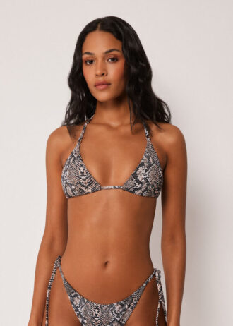 Triangel-Bikinioberteil Classic Snake