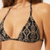 Triangel-Bikinioberteil „Golden Ethnic“