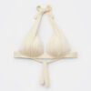 Triangel-Bikinioberteil mit abgestufter Polsterung, glänzender Satin