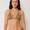 Triangel-Bikinioberteil mit raffiniertem Glanz