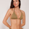 Triangel-Bikinioberteil mit raffiniertem Glanz