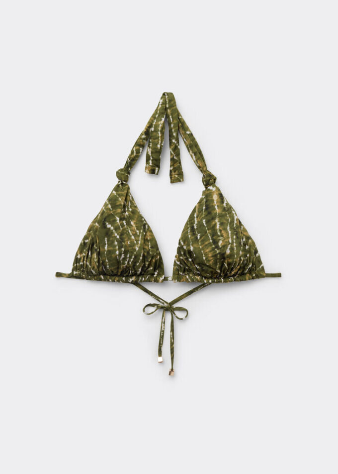 Triangel-Bikinioberteil „Natural Tie-Dye“