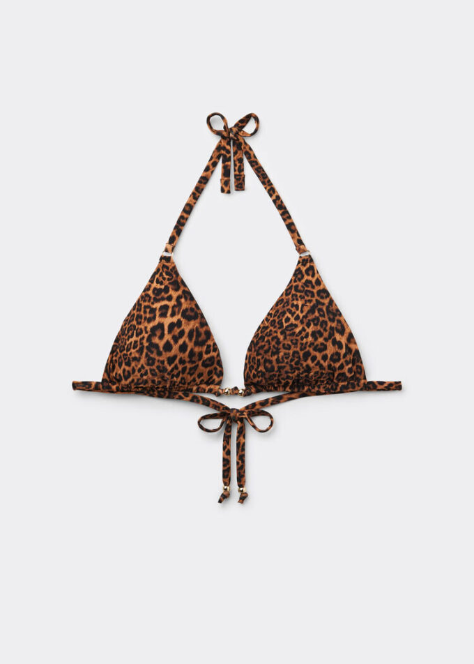 Triangel-Bikinioberteil „Wild Animalier“